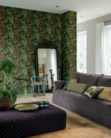 Tropical Leaves, mörkgrön tapet