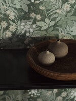 Lindskog, tapet i grön