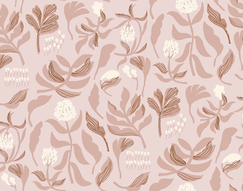 Marimekko Kasvio, rosa tapet