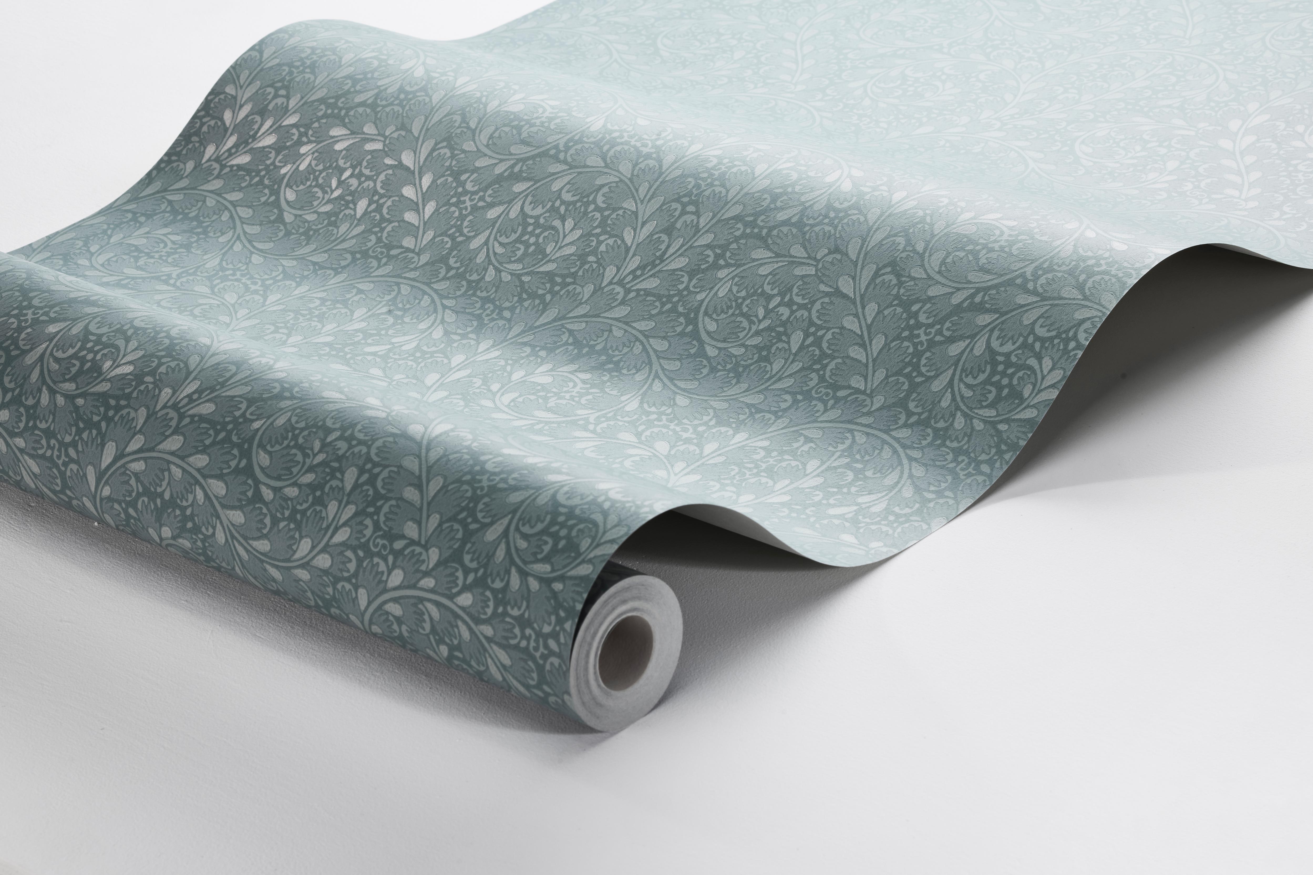 Wild Ferns, tapet i blått