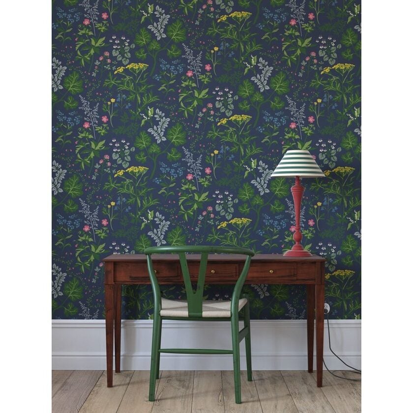 Tapet Duro Lillian QuickUp Mörkblå