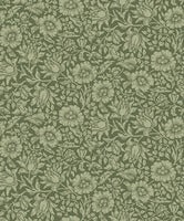 Mallow, mörkgrön tapet