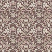 Blomsterfröjd, röd vit och grön tapet