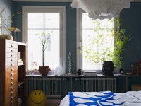 Luna Blue, blå 7561 tapet