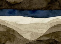 Marimekko Joiku, blå och beige tapet