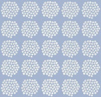 Marimekko Puketti, ljusblå tapet