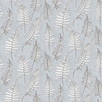 Stensöta, tapet i ljusblå