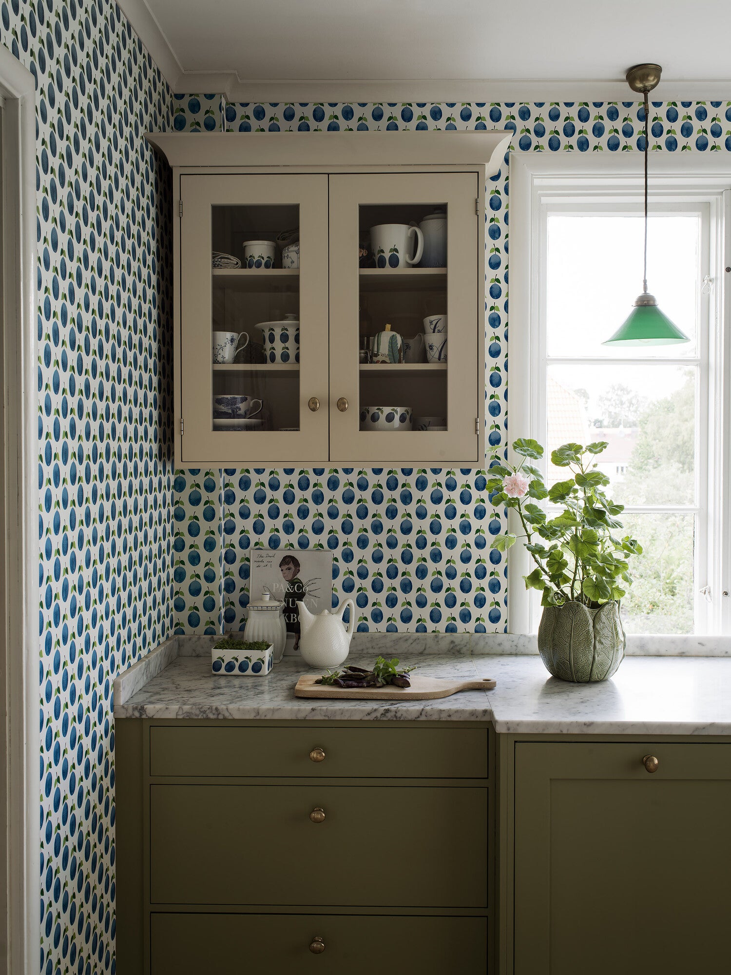 Stig Lindberg Prunus, blå