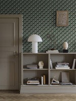 Boxes 3D mönster i blågröna toner