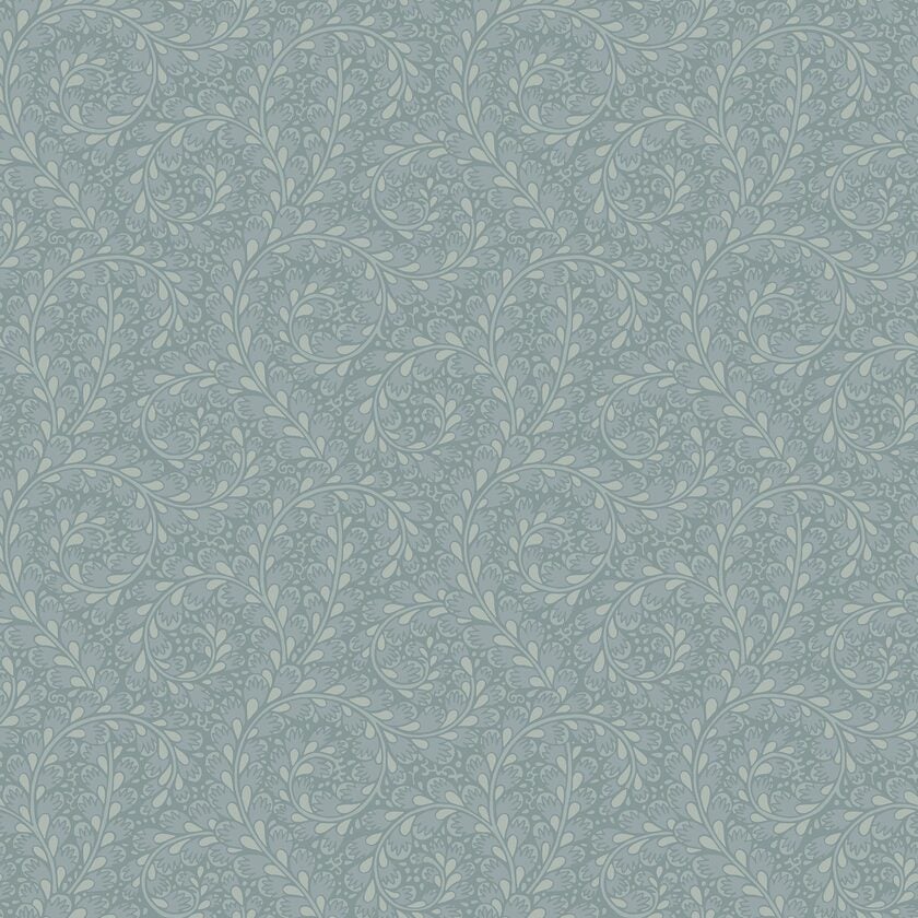 Wild Ferns, tapet i blått