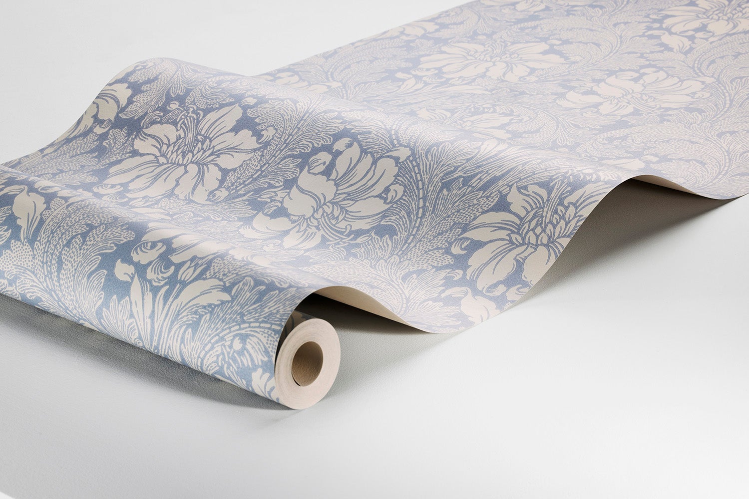 Acanthus storblommig, blå/beige