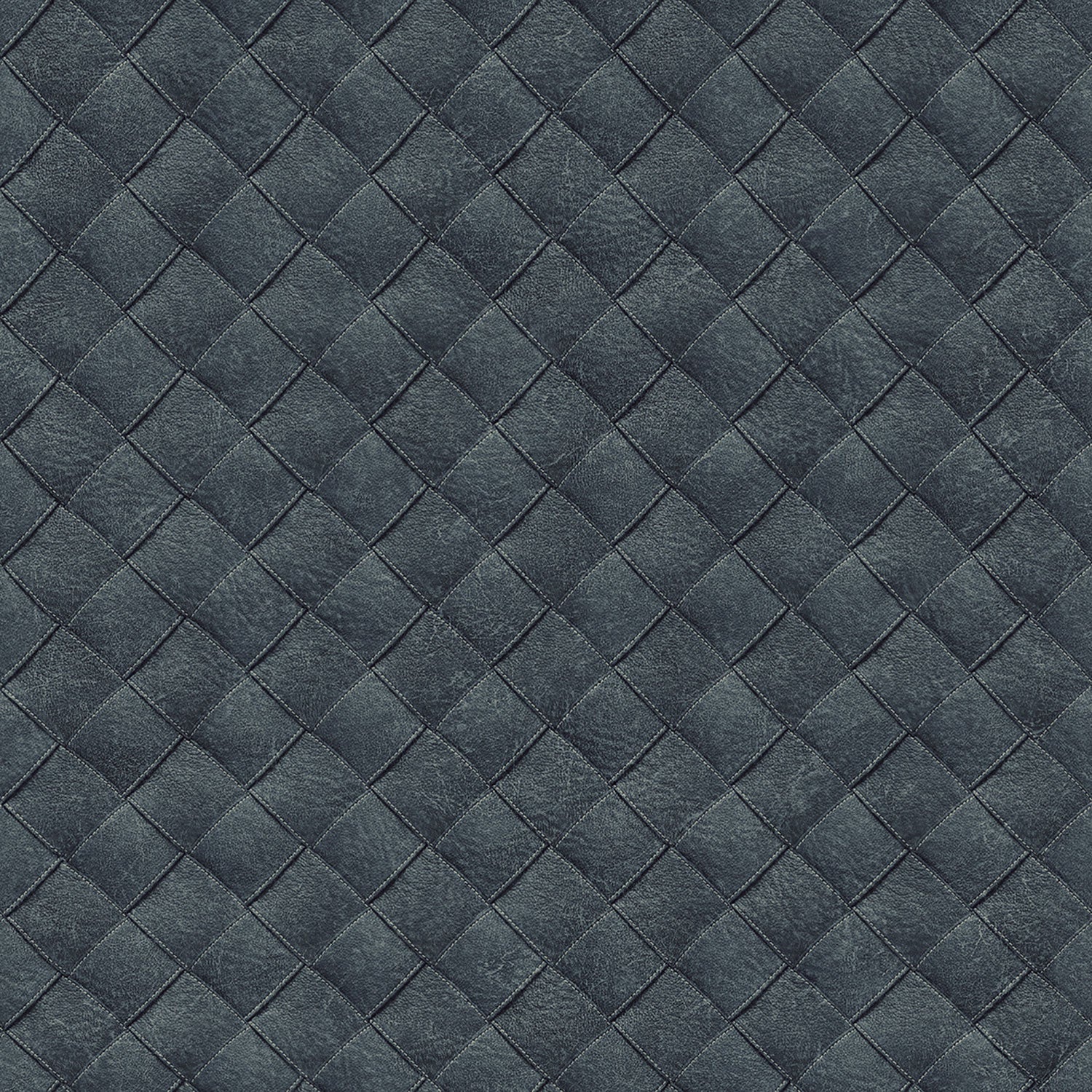 Leather Patchwork, blå tapet