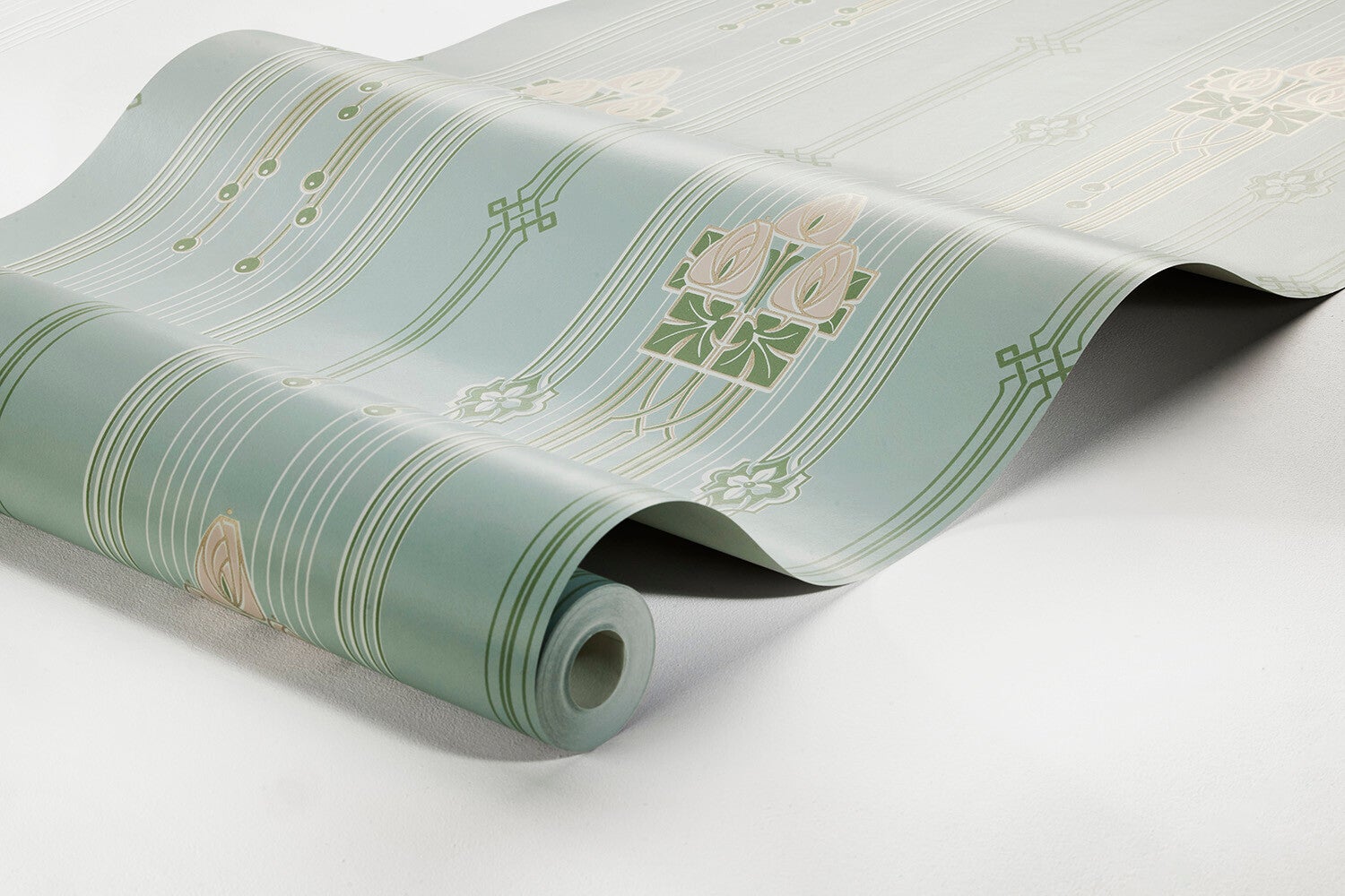 Villastan, blå tapet