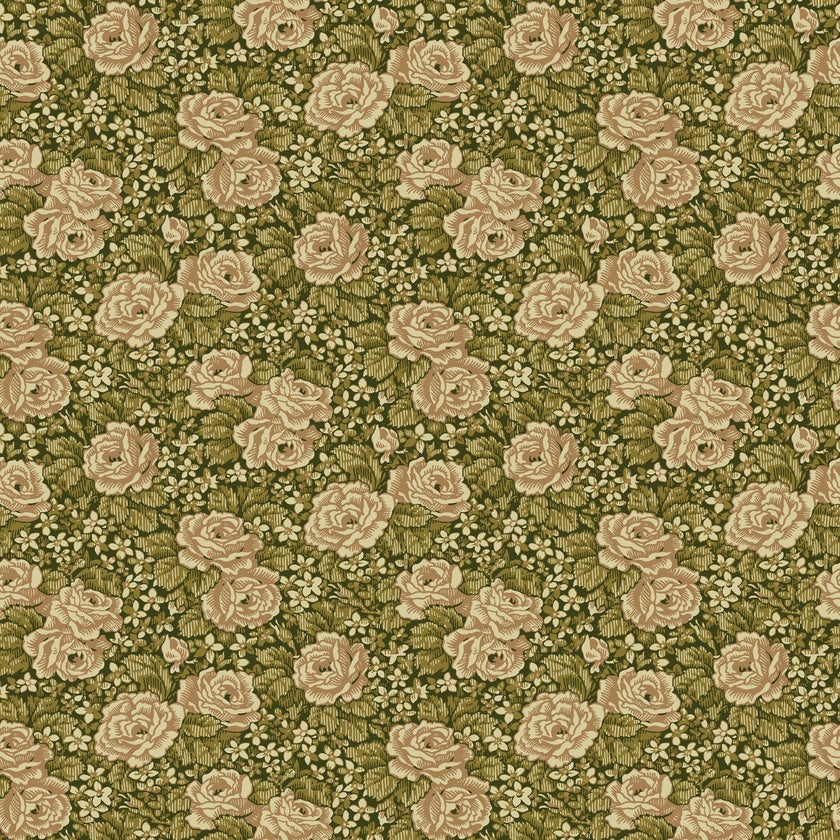 Rosengång, gul tapet