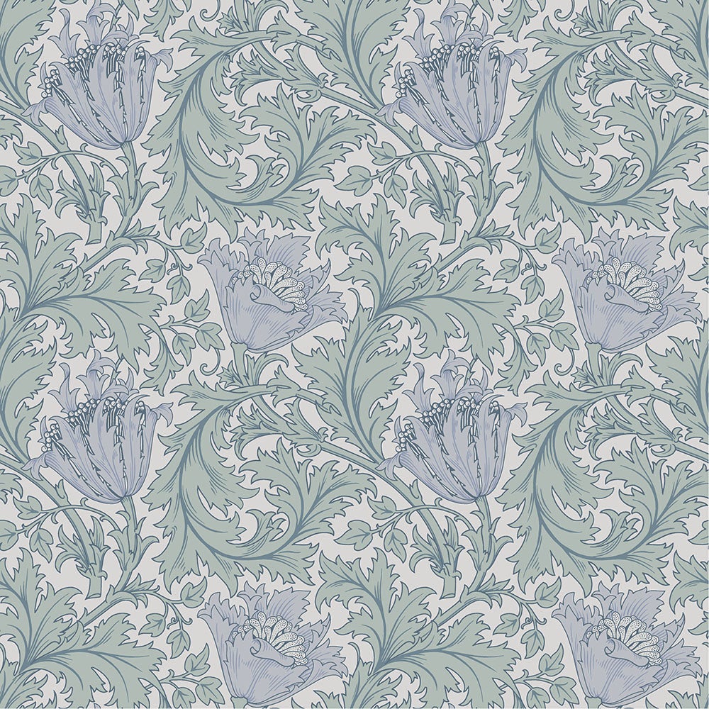 Anemone - W. Morris, blå tapet