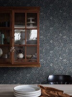 Nocturne slingrande bladverk, mörkblå