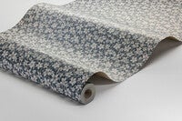 Skogsblomst, blå och vit tapet