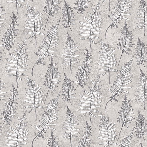 Stensöta, tapet i grå