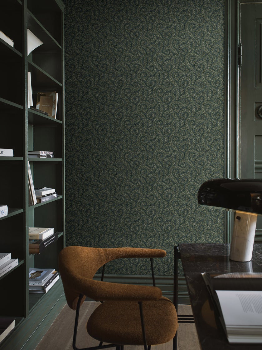 Wild Ferns, tapet i grönt