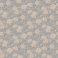 Rosengång, gråblå tapet