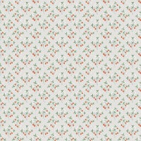 Jordgubb, greige tapet