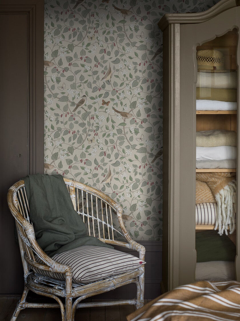 Sångfåglar, tapet i natur