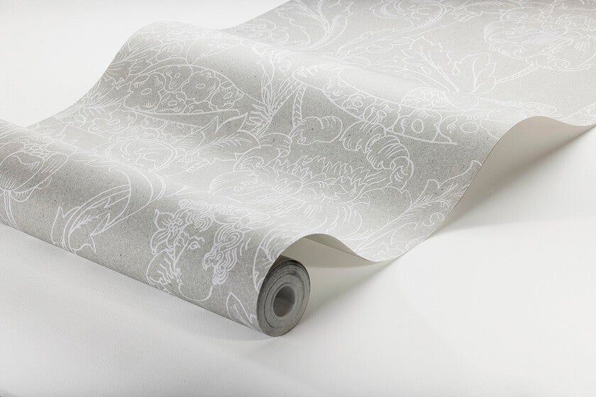 Floral Dream, gråbeige botten