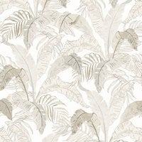 Botanic snow, tapet i vit