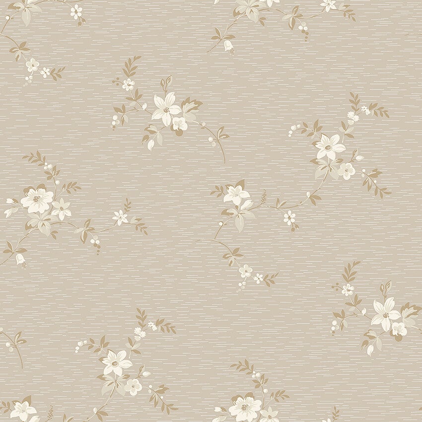 Saga, brun och beige tapet