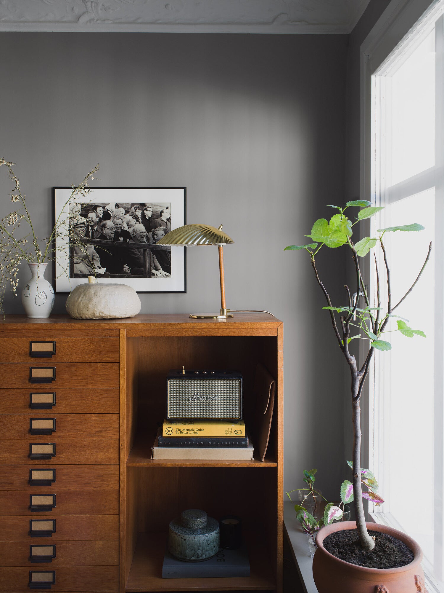 Stone Grey, grå 7543 tapet