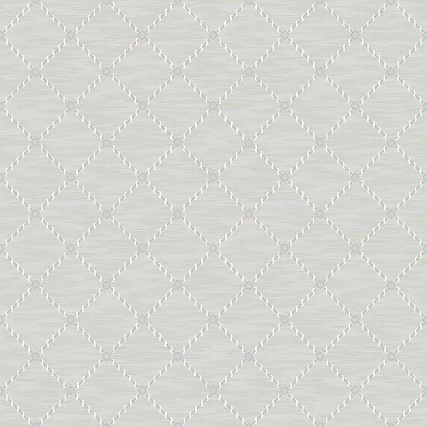 Golden Trellis, grå rutmönster