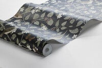 Sångfåglar, tapet i svart