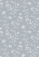 Ängsblomma, blå och vit tapet