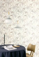 Botanic snow, tapet i vit