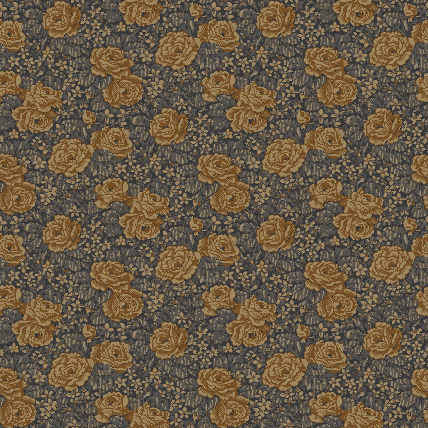 Rosengång, blå tapet