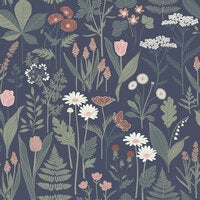 Elsa, mörkblå tapet