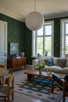 In the Oak, grön och blå tapet