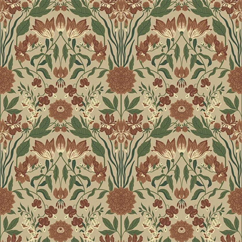 Trädgården Beige Multi