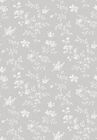 Ängsblomma, grå och vit tapet