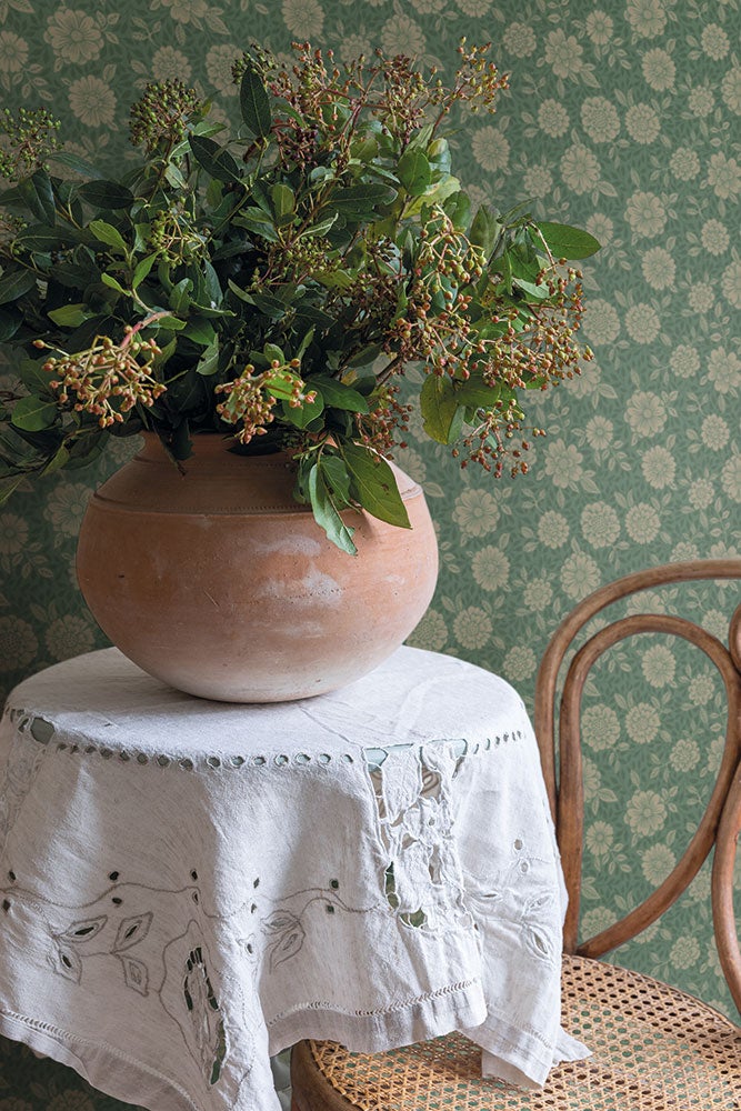 Lizette, tapet i grön