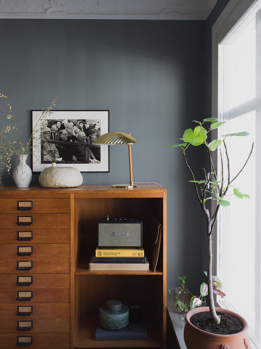 Misty Lake, blå 7562 tapet