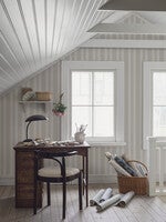 Gustaf, grå och vit tapet