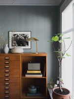 Glacier Blue, röd 7560 tapet