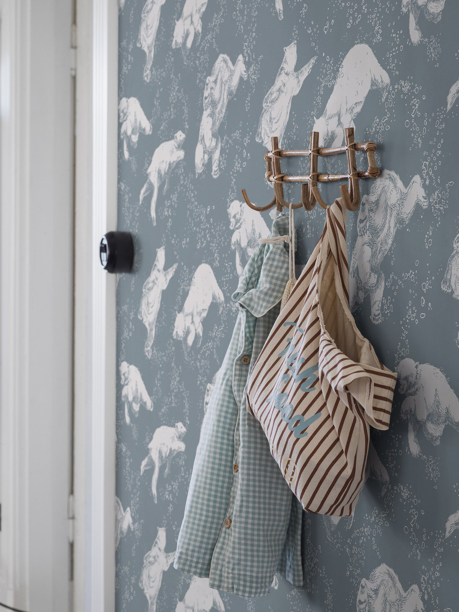 Polarn, tapet i grön