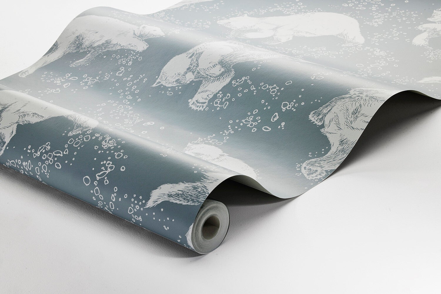 Polarn, tapet i grön