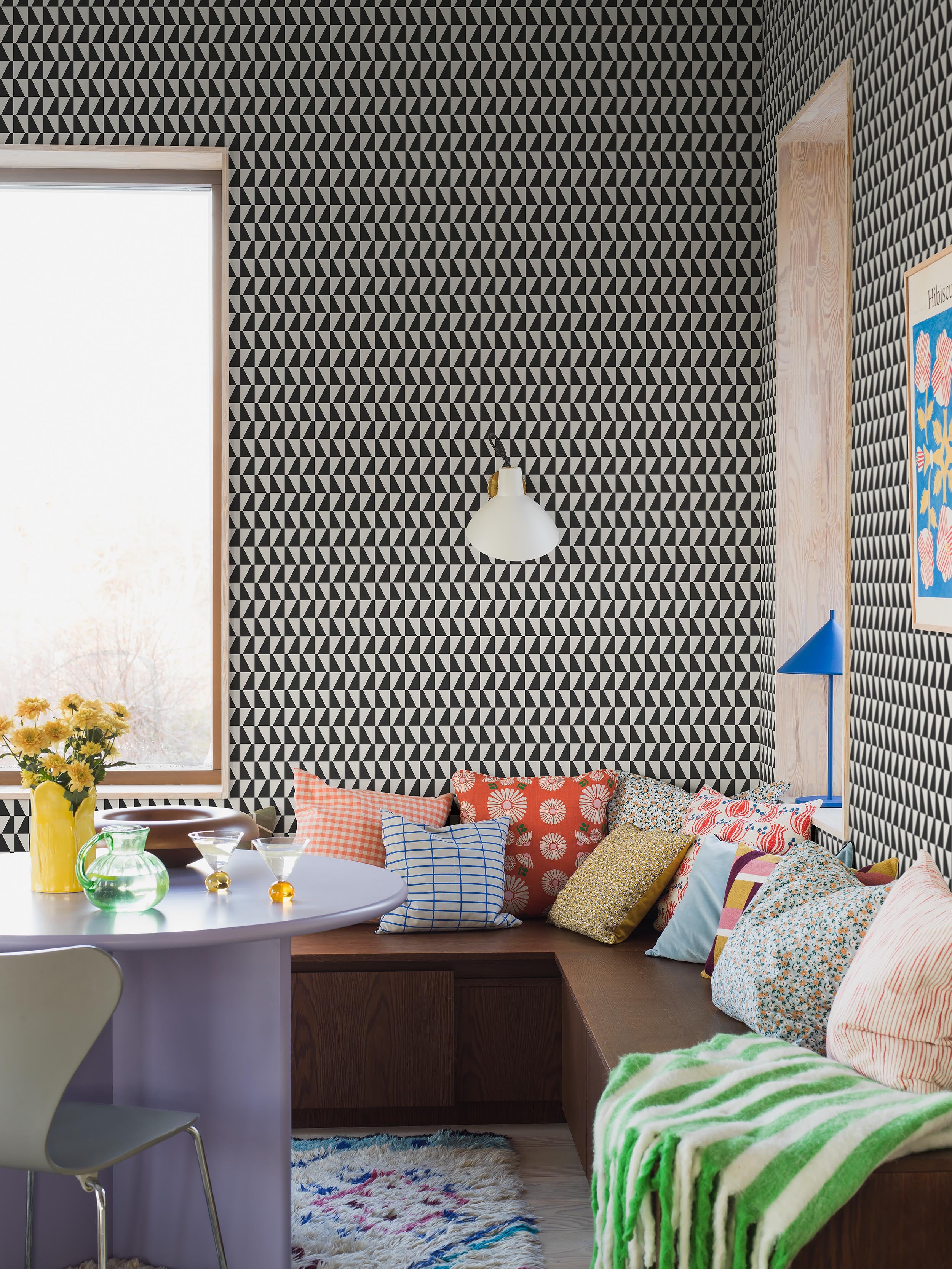 Arne Jacobsen Trapez, svartvit