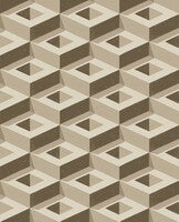 Boxes 3D mönster i beige toner