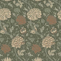 Cray, mörkgrön tapet